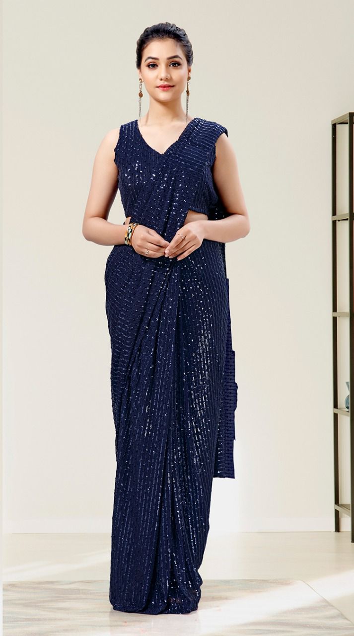 Rr 271 New Designer Party Wear Georgette Stylish Saree Collection